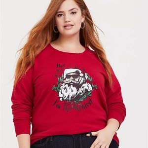 Torrid Red Holiday Sweatshirt - Plus Size 00